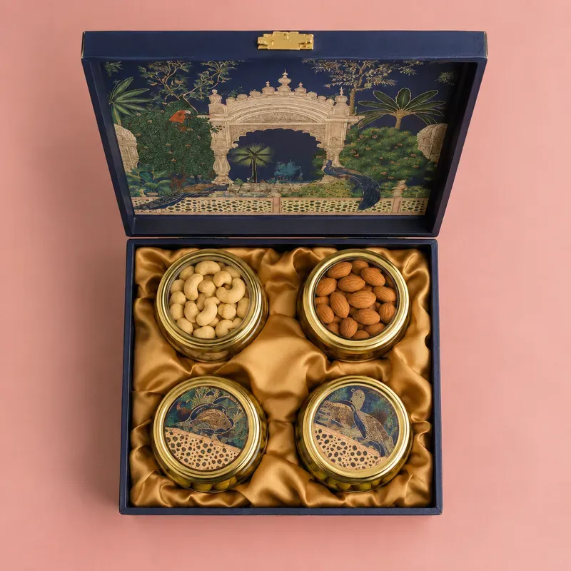 Luxury Diwali Dry Fruit Gift Box — Mughal Heritage